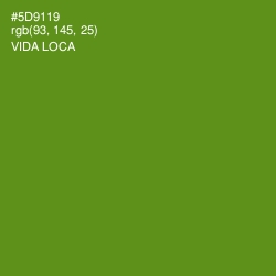 #5D9119 - Vida Loca Color Image